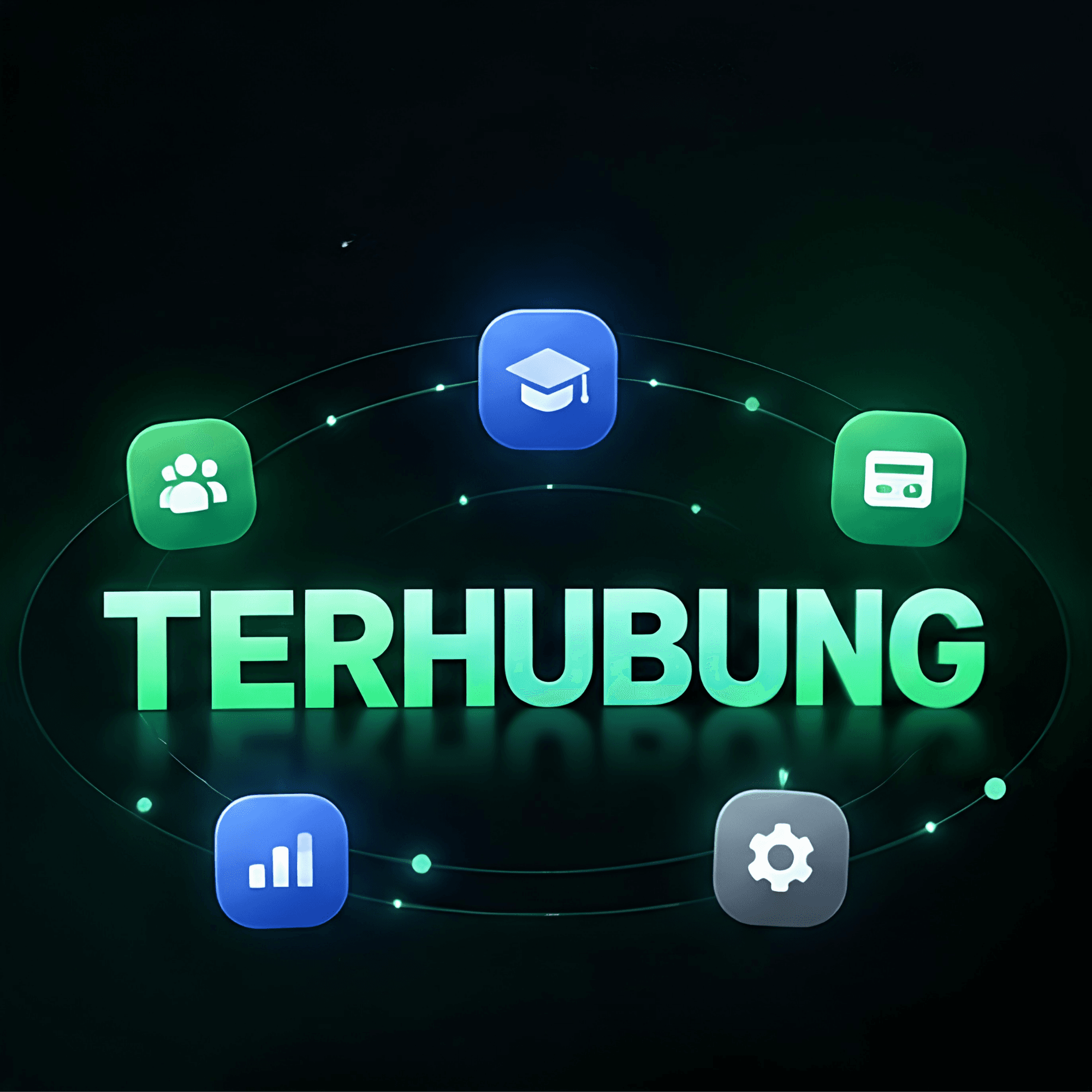 Ilustrasi seluruh aplikasi QRION yang saling terhubung