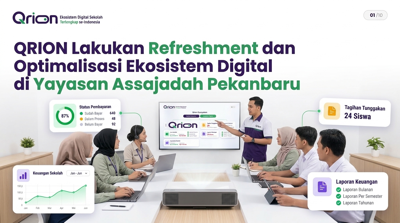 QRION Lakukan Refreshment dan Optimalisasi Ekosistem Digital di Yayasan Assajadah Pekanbaru