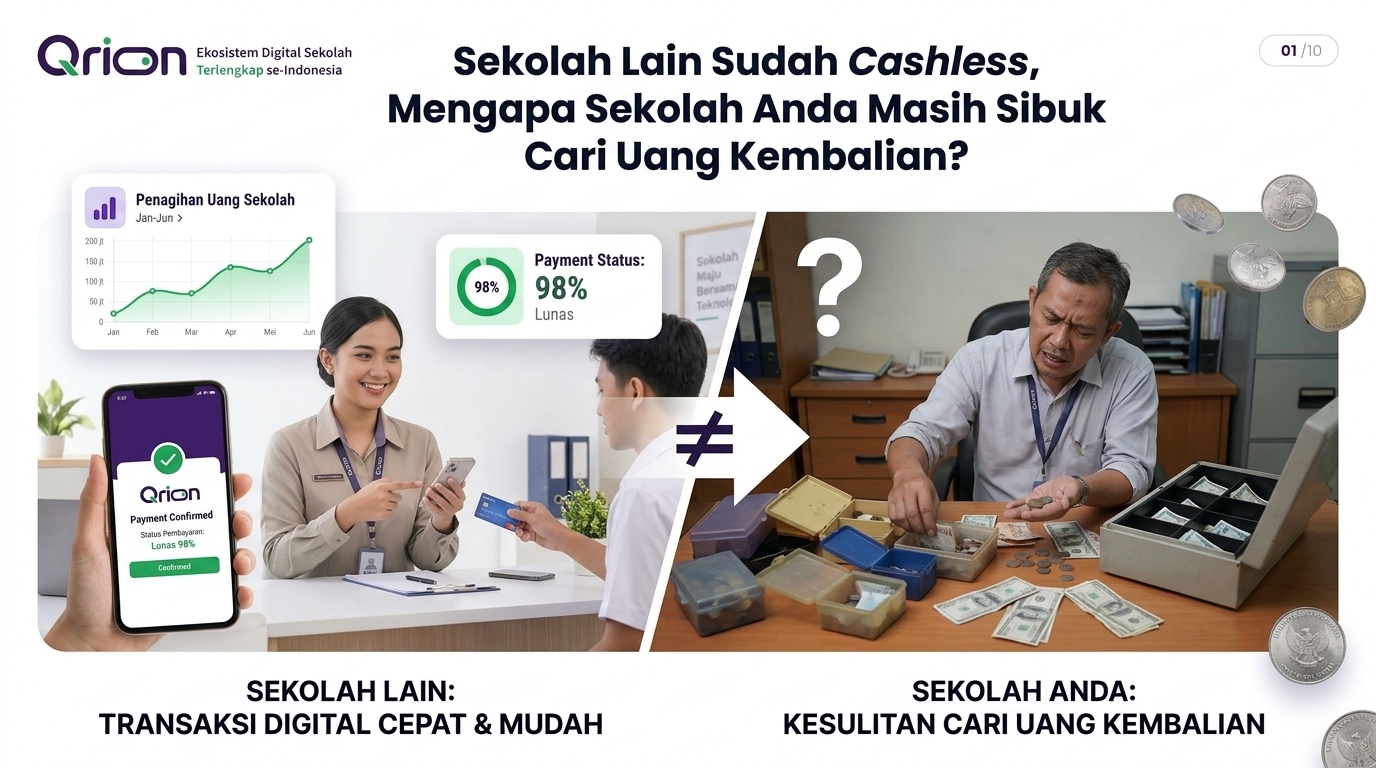 Sekolah Lain Sudah Cashless, Mengapa Sekolah Anda Masih Sibuk Cari Uang Kembalian?