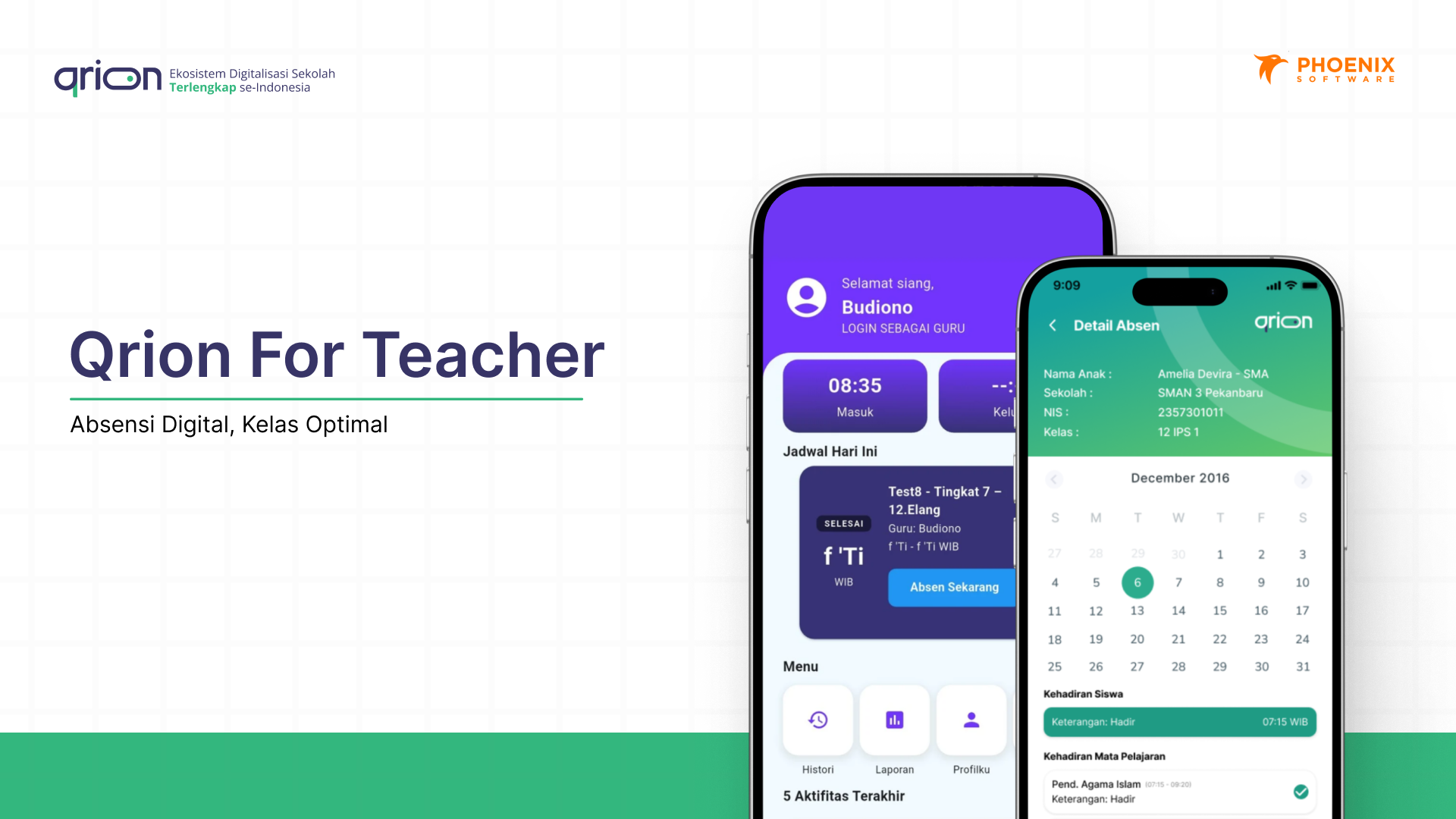 Qrion Luncurkan Aplikasi Qrion for Teacher, Aplikasi Absensi Guru Secara Real-Time