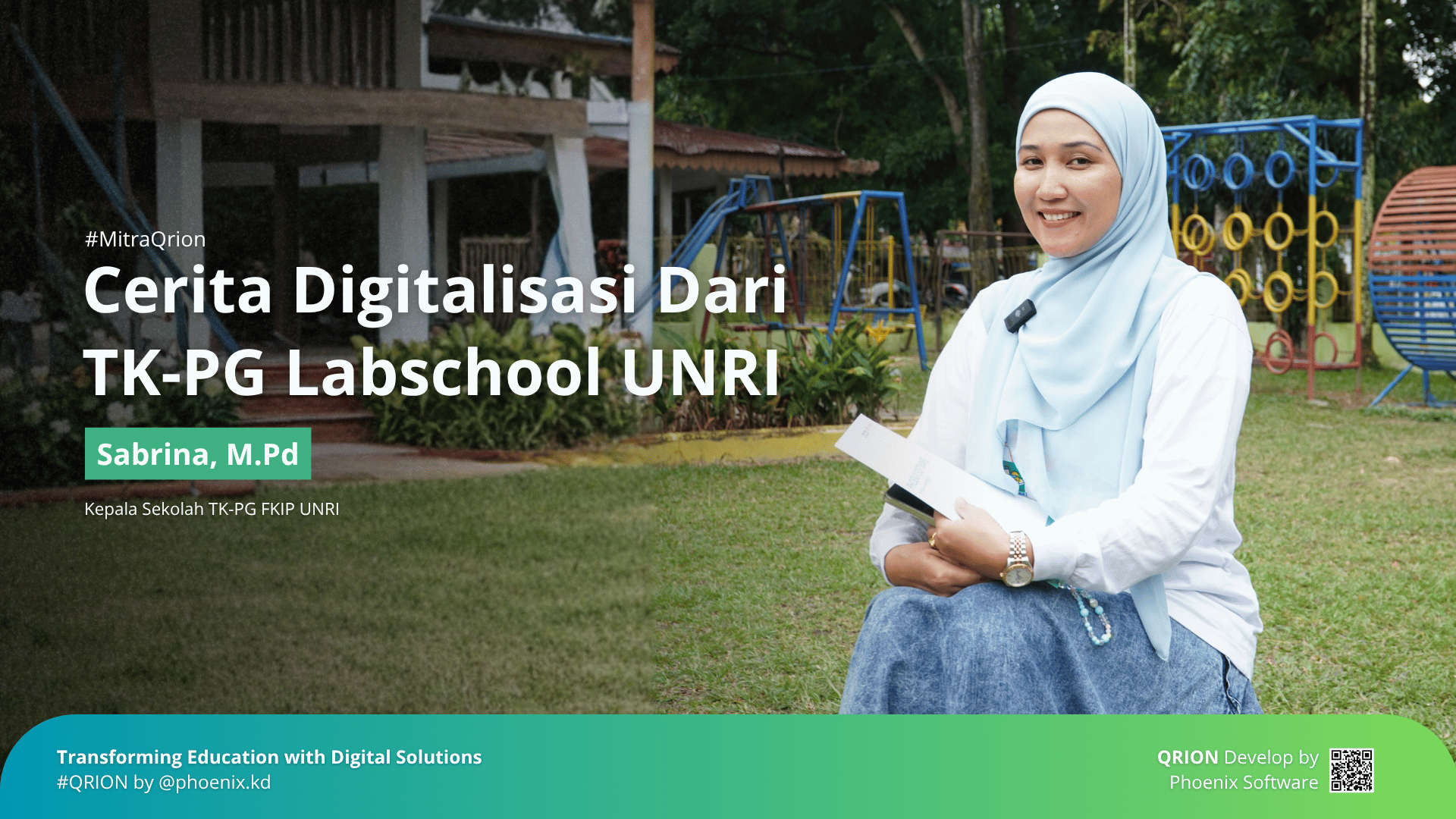 Penerapan Ekosistem QRION di TK Labschool UNRI